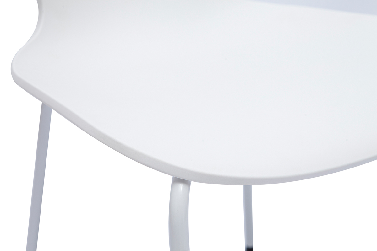 Stapelbare Design-Sthle wei Indoor und Outdoor (2er-Set) FLIP