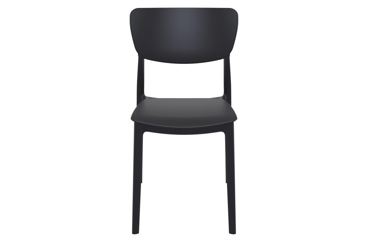 Stapelbare Sthle schwarz innen / auen (4er Set) COBB