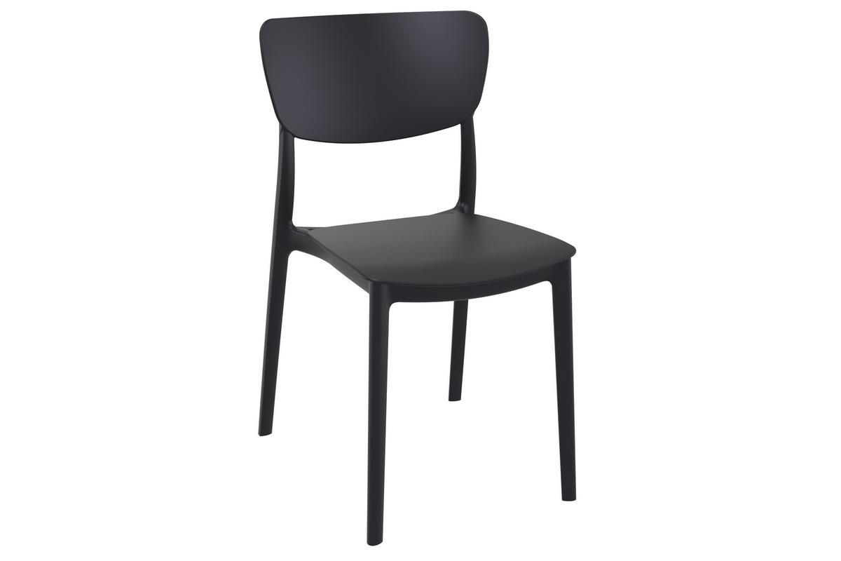 Stapelbare Sthle schwarz innen / auen (4er Set) COBB