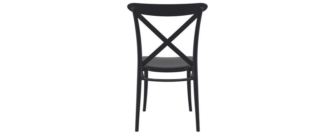 Stapelbare Stühle schwarz innen / außen (4er Set) GERMAIN