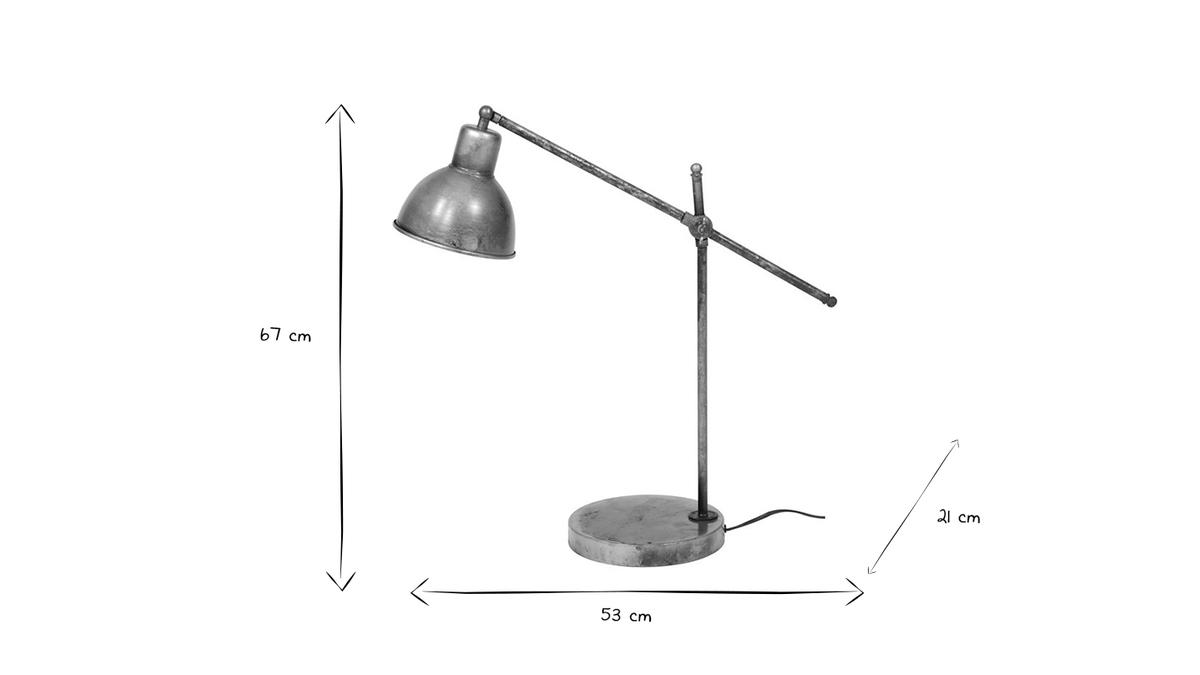 Stehlampe altsilber SHELTER