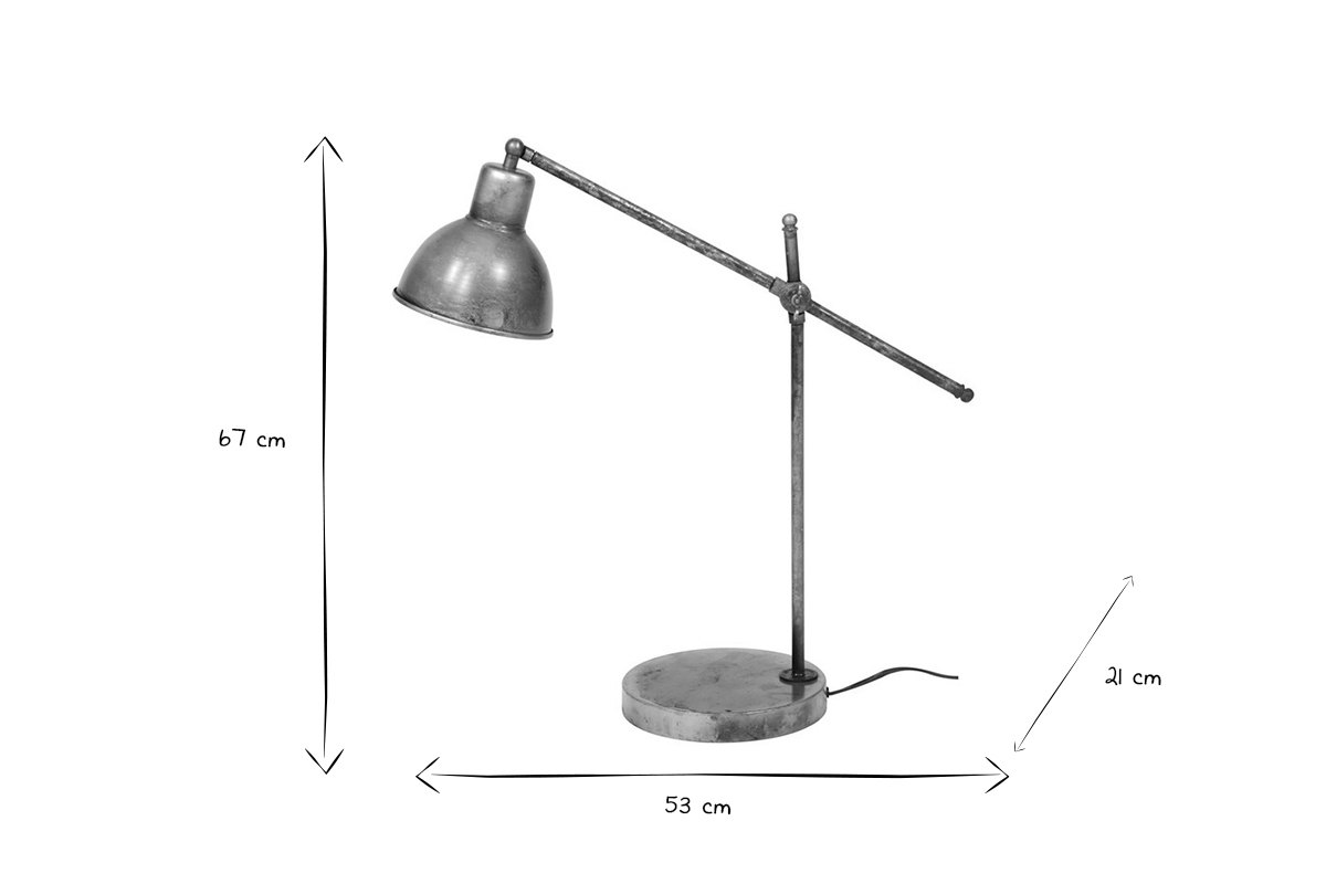 Stehlampe altsilber SHELTER