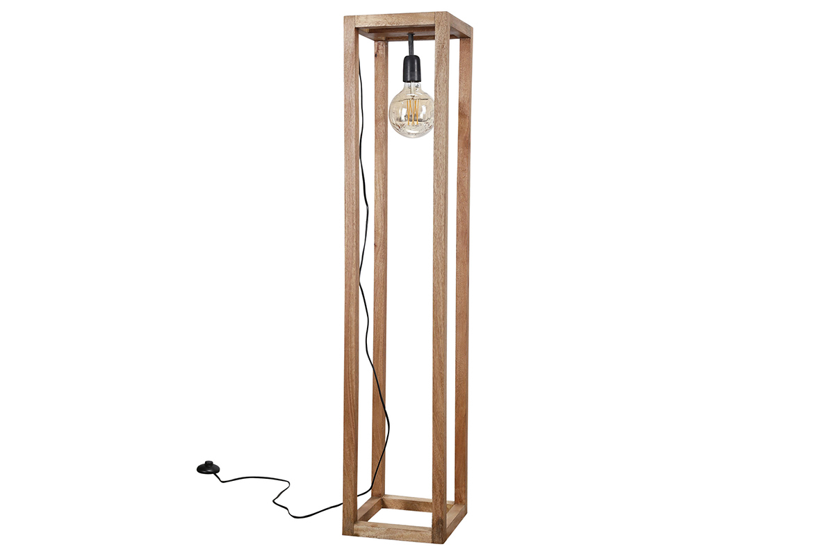 Stehlampe aus Mangoholz BOSCO