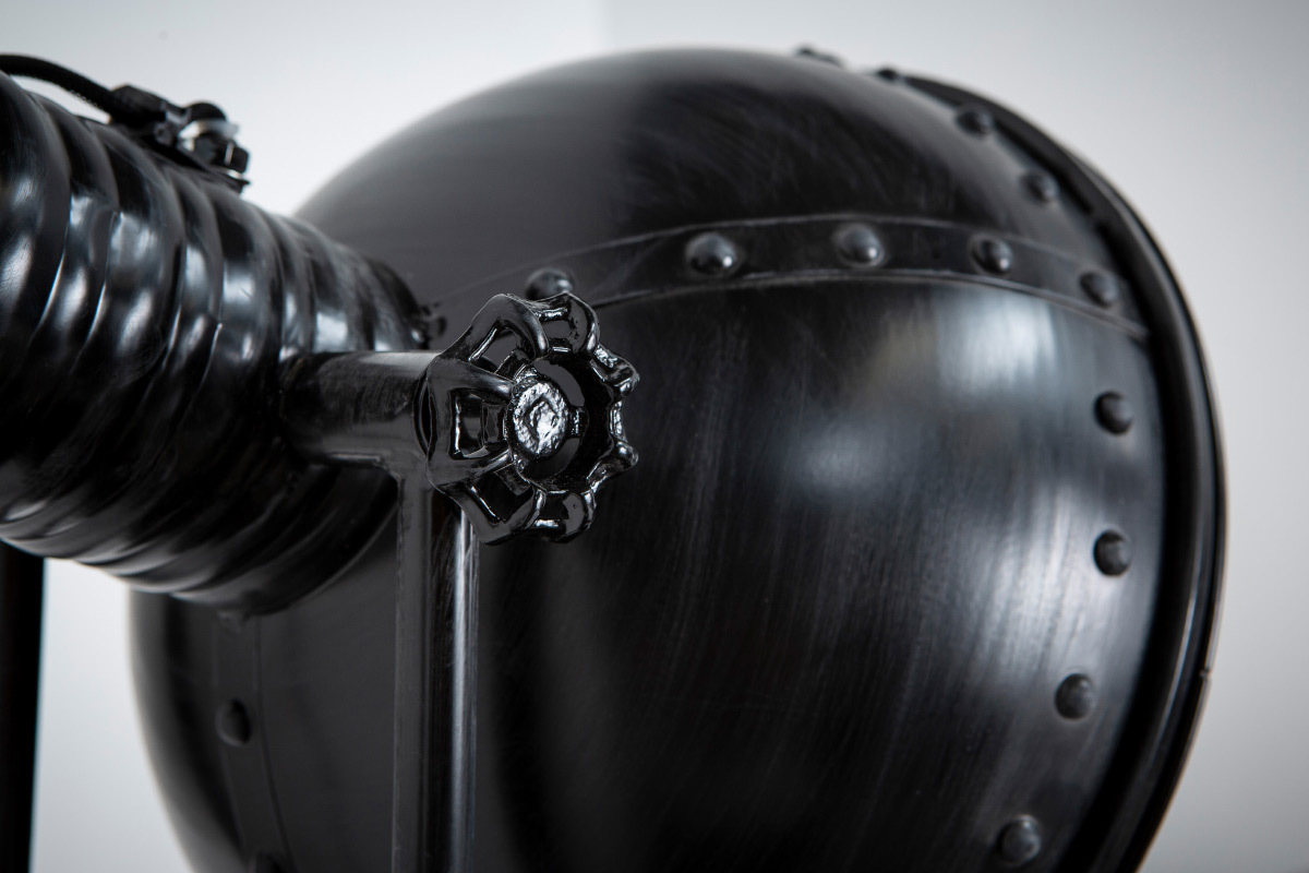 Stehlampe Metall Schwarz industrieller Look FACTORY