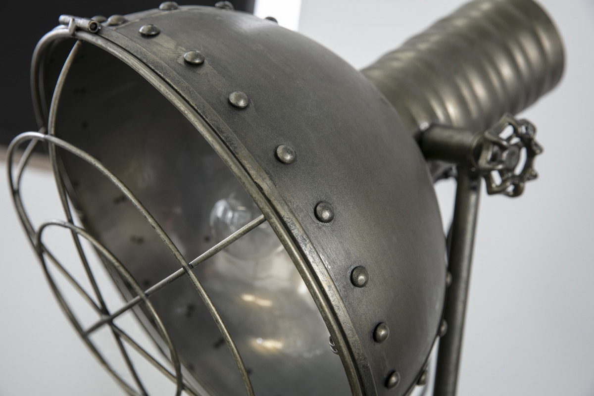 Stehlampe Metall Schwarz industrieller Used-Look FACTORY