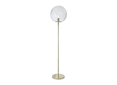 Stehlampe mit Fuß aus goldfarbenem Metall und Glas SOAP - Stehlampe mit Fuß aus goldfarbenem Metall und Glas SOAP