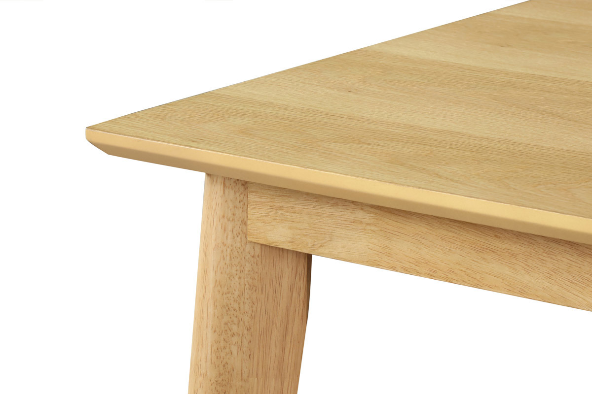 Stehtisch quadratisch helles Holz LEENA