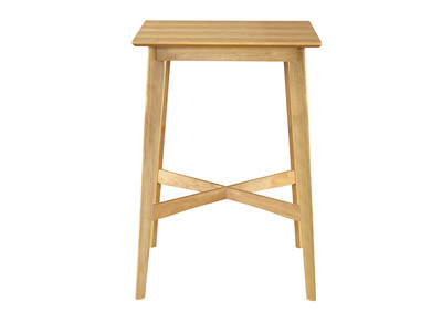 Stehtisch quadratisch helles Holz LEENA - Stehtisch quadratisch helles Holz LEENA