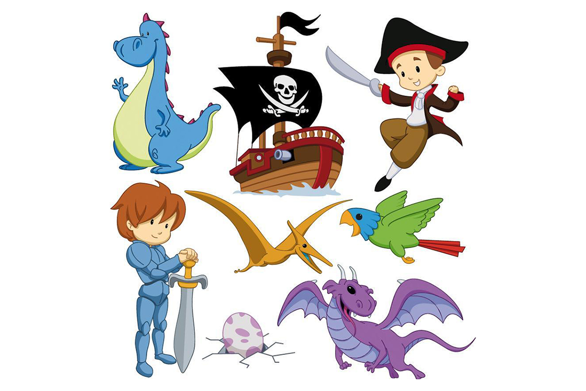Sticker Junge 30x30cm