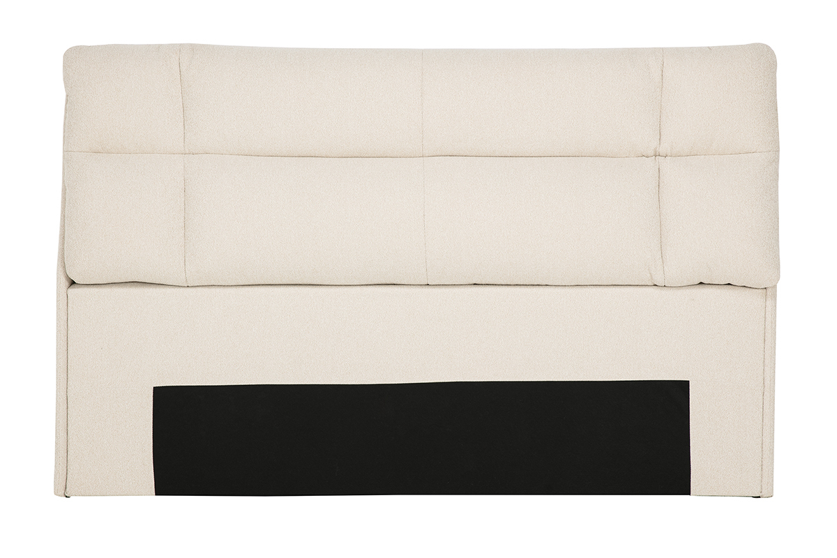 Stoffkopfteil in Beige texturiert L160 cm HONO