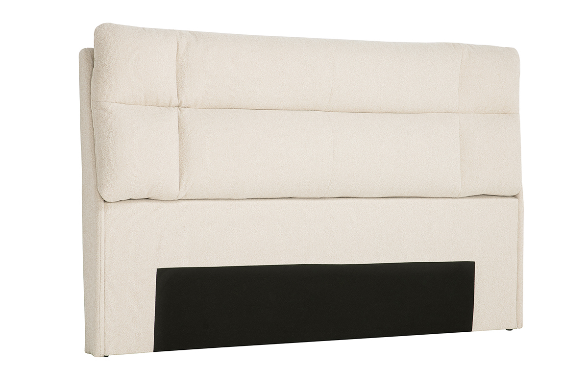 Stoffkopfteil in Beige texturiert L160 cm HONO