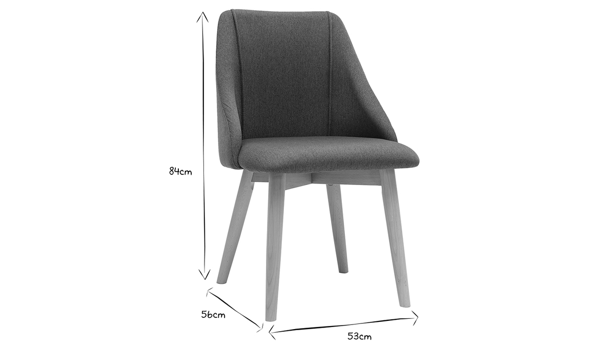Stühle aus entenblauem Stoff mit Samteffekt und massivem Buchenholz (2er-Set) HIGGINS