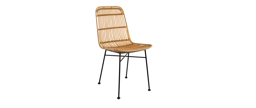 Stühle aus Rattan naturfarben 2-er Set MALACCA