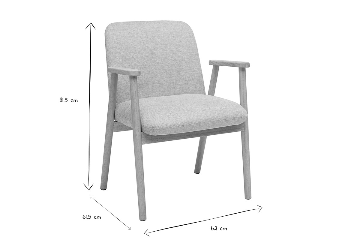 Abmessungen des Stuhls KITTY in Schwarz und Wei�: B62 x T61,5 x H81,5 cm, Vorderansicht.