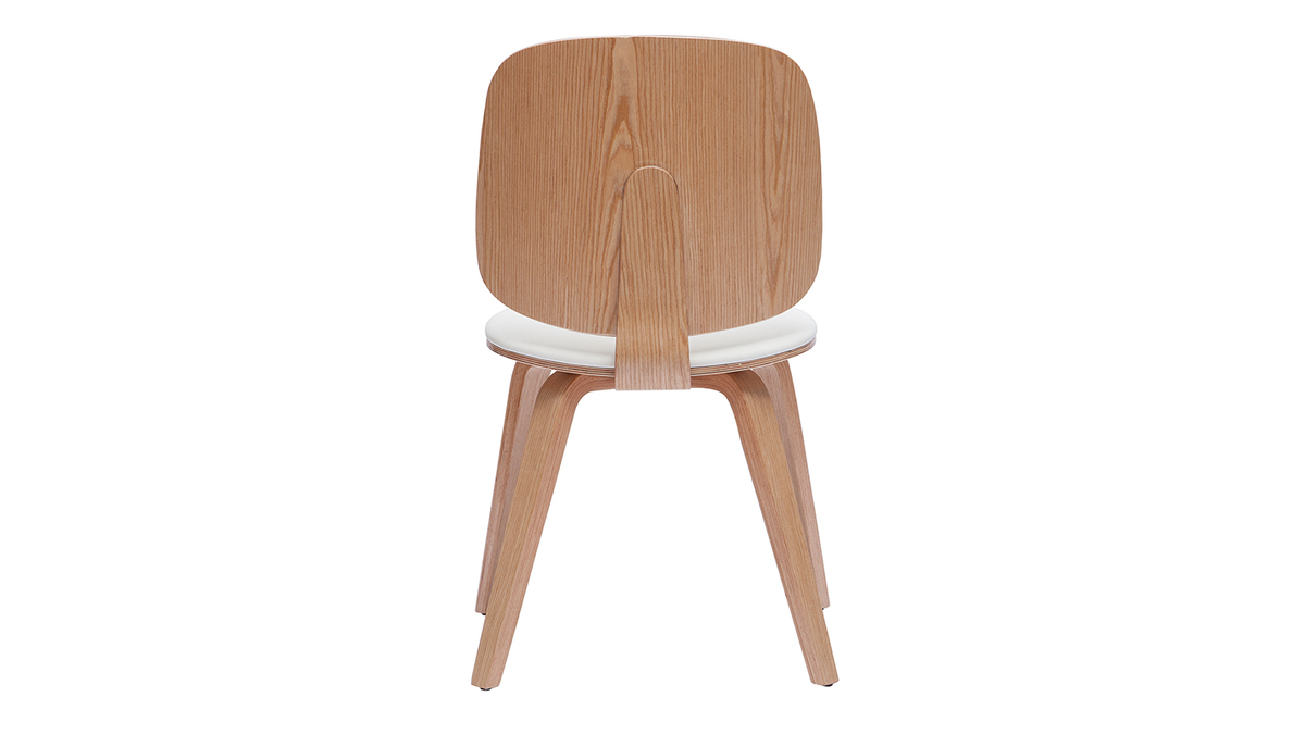 Stühle helles Holz und weiß (2er-Set) BECK