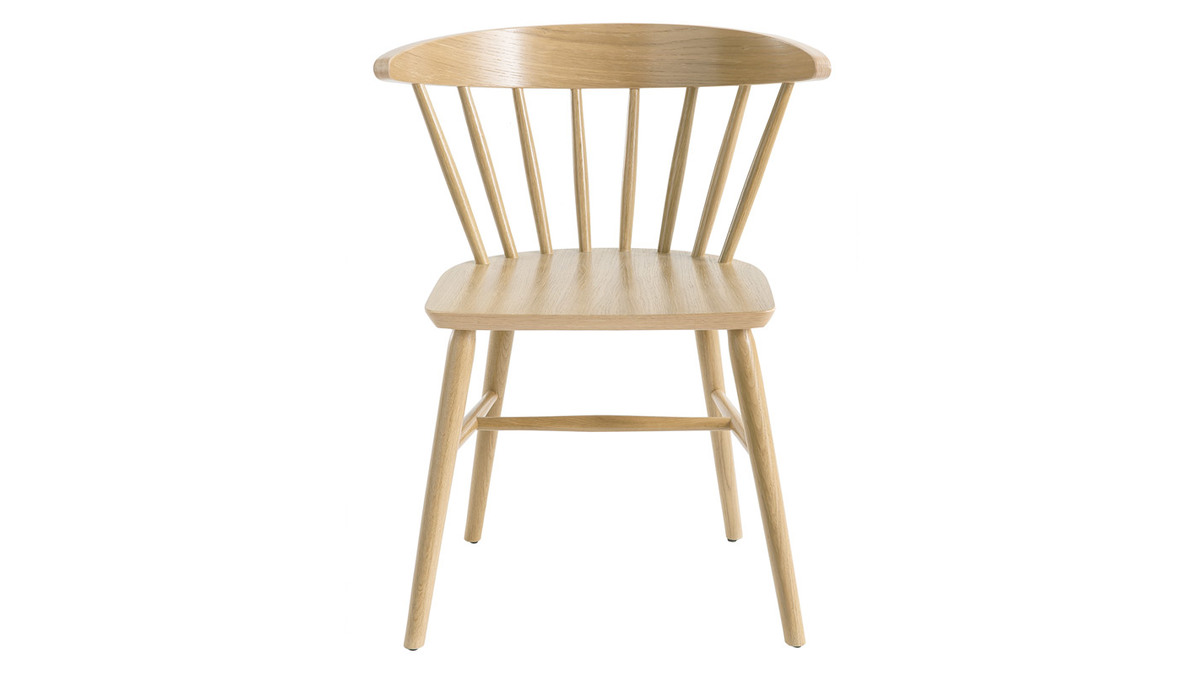 Stühle im Gitter-Design Eichenholz-Finish (2er-Set) DARIA