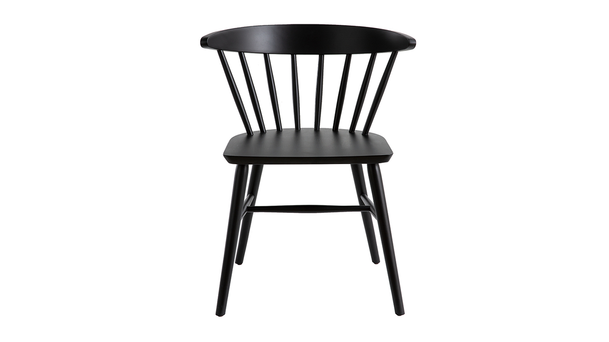 Stühle im Gitter-Design mattschwarz (2er-Set) DARIA