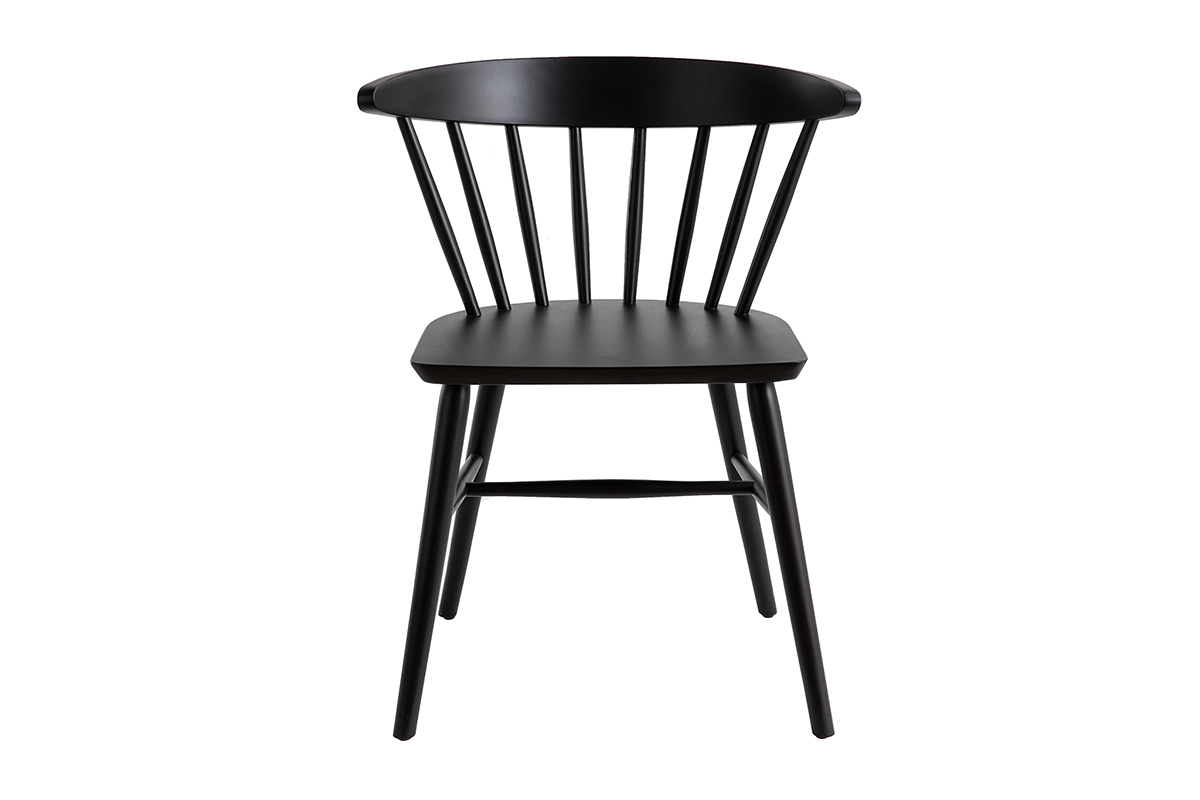 Sthle im Gitter-Design mattschwarz (2er-Set) DARIA