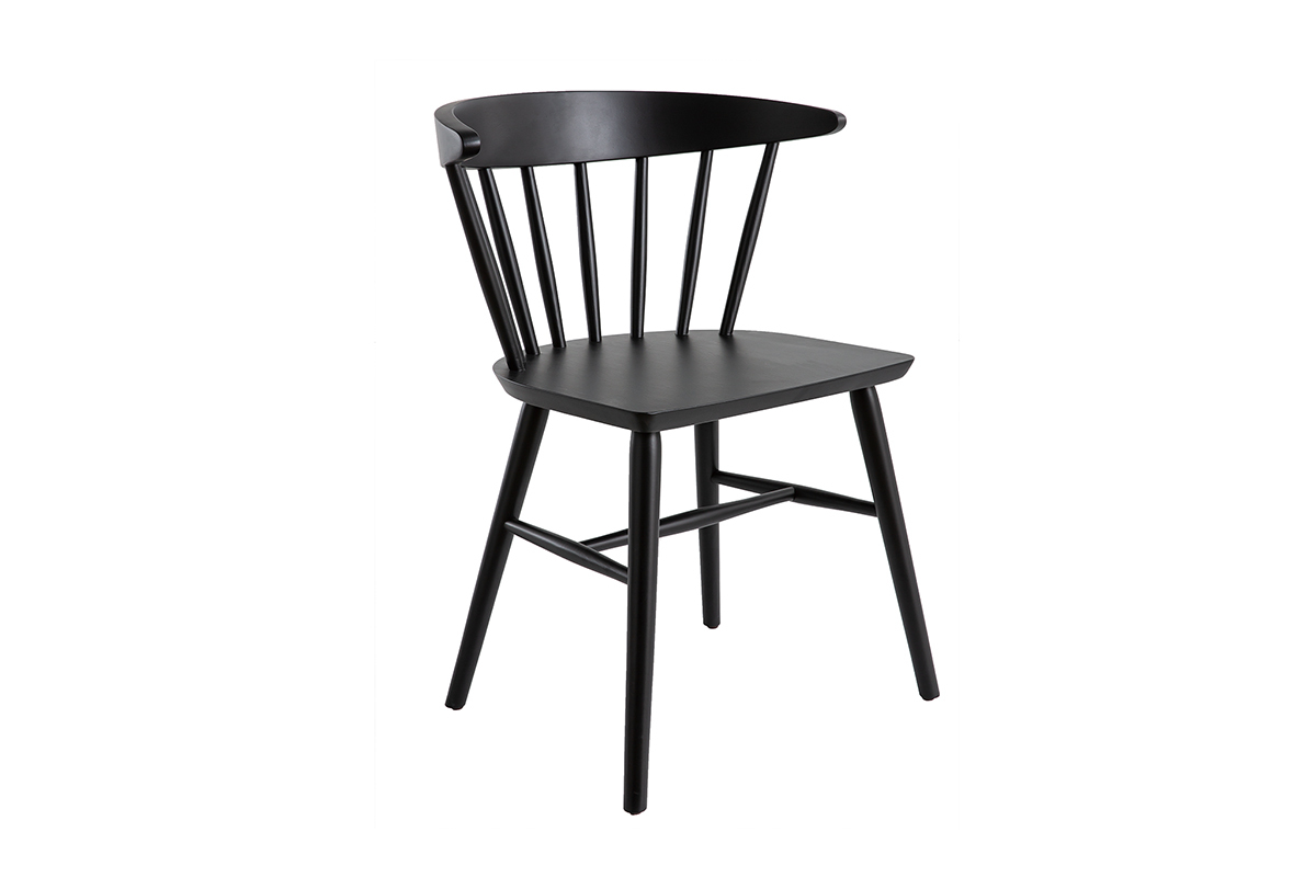 Sthle im Gitter-Design mattschwarz (2er-Set) DARIA