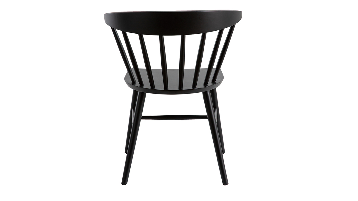 Stühle im Gitter-Design mattschwarz (2er-Set) DARIA