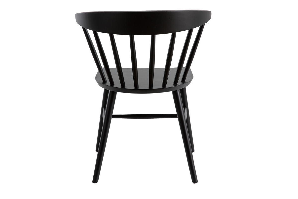 Sthle im Gitter-Design mattschwarz (2er-Set) DARIA