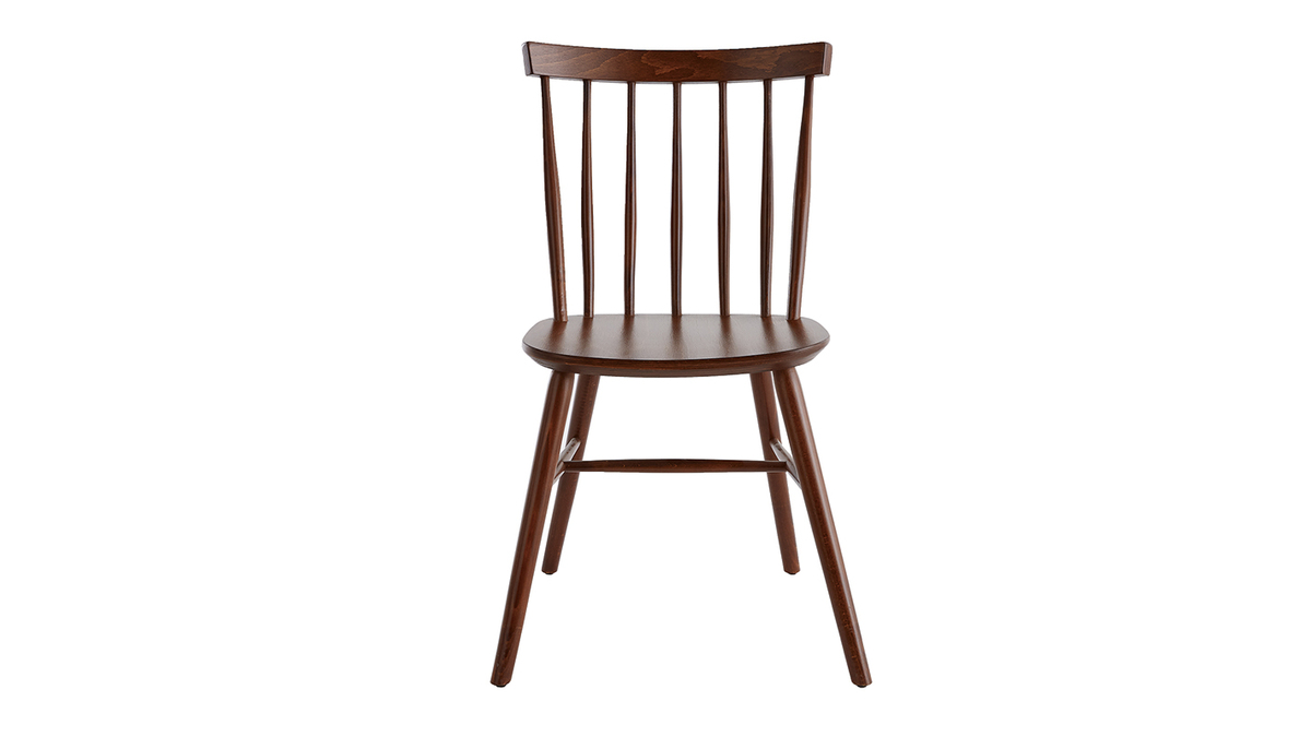 Stühle im Gitter-Design Walnuss-Finish (2er-Set) COLBERT