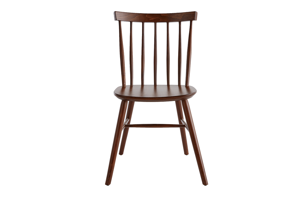 Sthle im Gitter-Design Walnuss-Finish (2er-Set) COLBERT