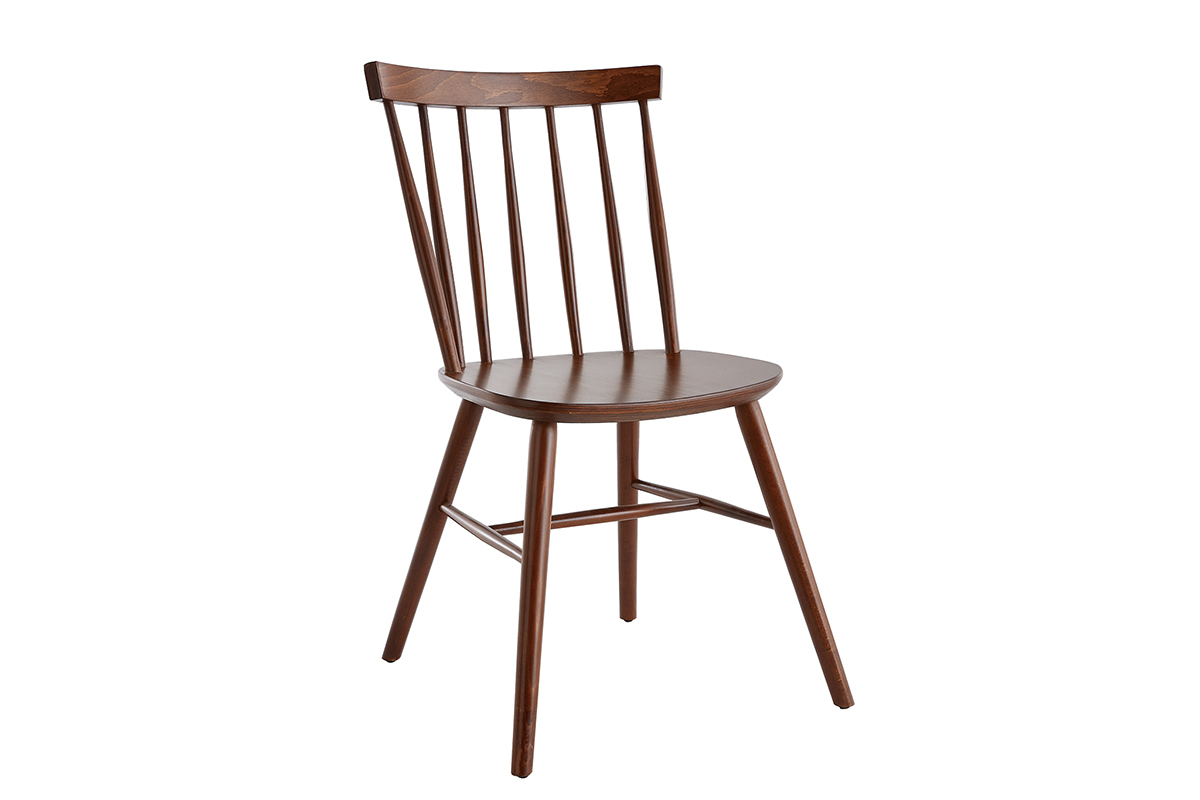 Sthle im Gitter-Design Walnuss-Finish (2er-Set) COLBERT