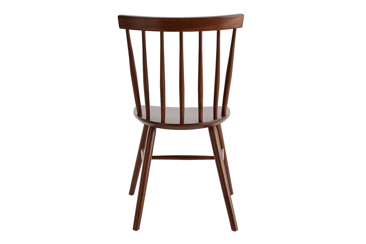 Sthle im Gitter-Design Walnuss-Finish (2er-Set) COLBERT