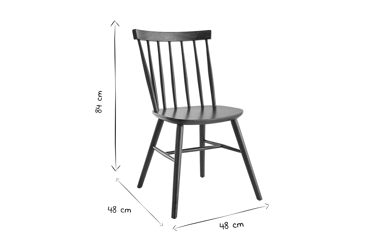 Sthle im Gitter-Design Walnuss-Finish (2er-Set) COLBERT