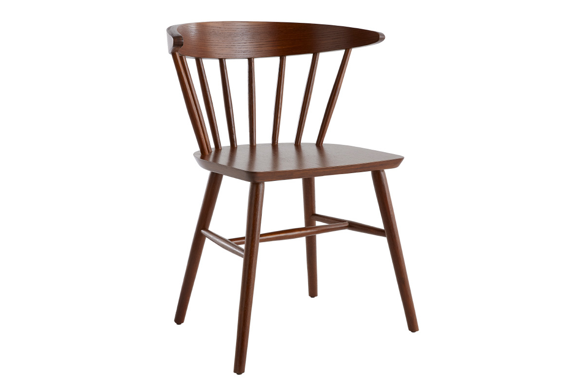 Sthle im Gitter-Design Walnuss-Finish (2er-Set) DARIA