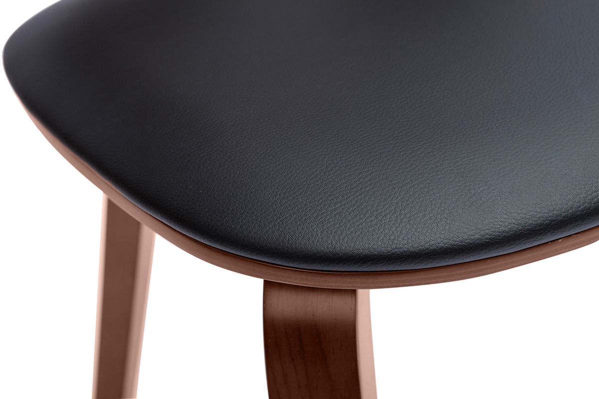 Sthle schwarz mit dunklem Holz (2er-Set) BECK
