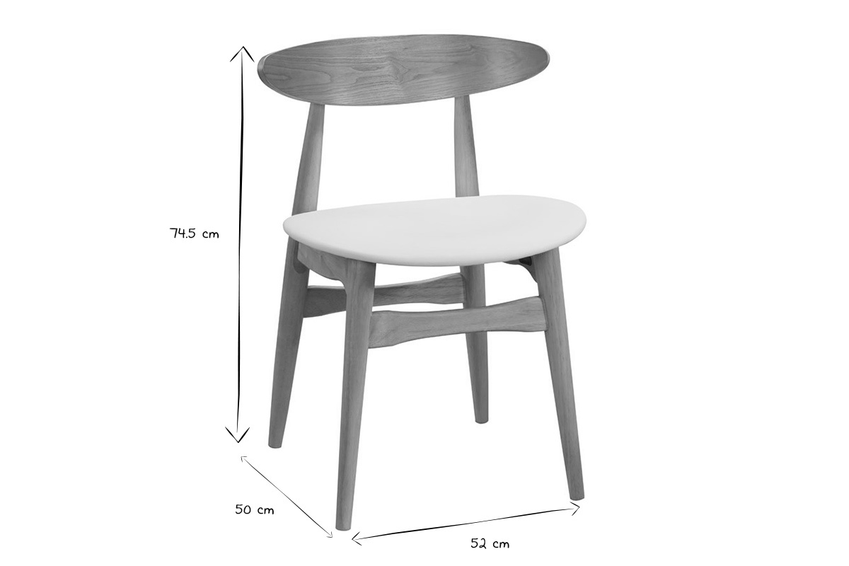Sthle skandinavisch helles Holz Wei (2er-Set) WALFORD