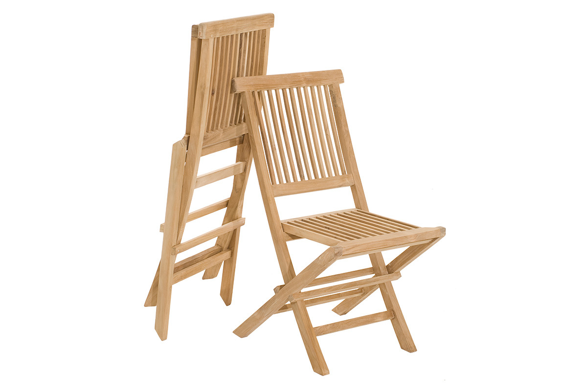 Teak Garten-Ensemble und 4 Sthle SABA