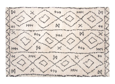 Teppich Altwei&szlig; mit Mustern Polypropylen 160x230 GRAPHIK