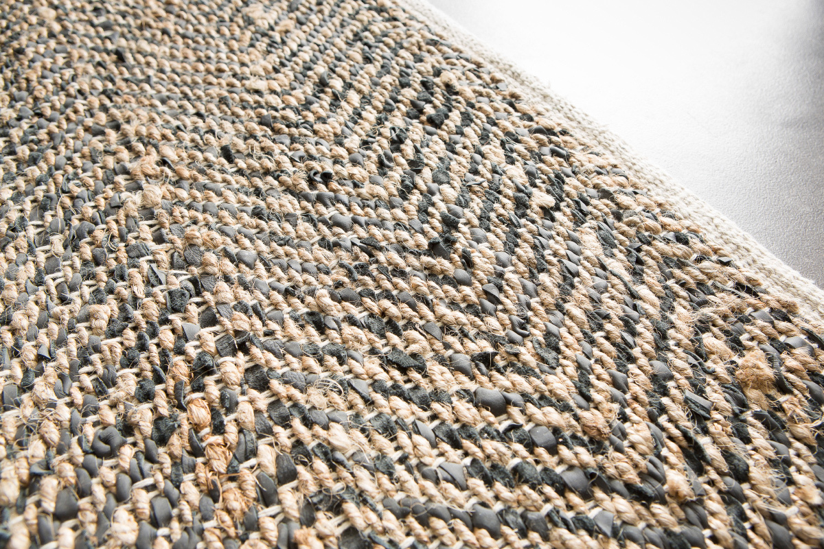 Teppich Anthrazit Hanf 160x230 cm RAFT