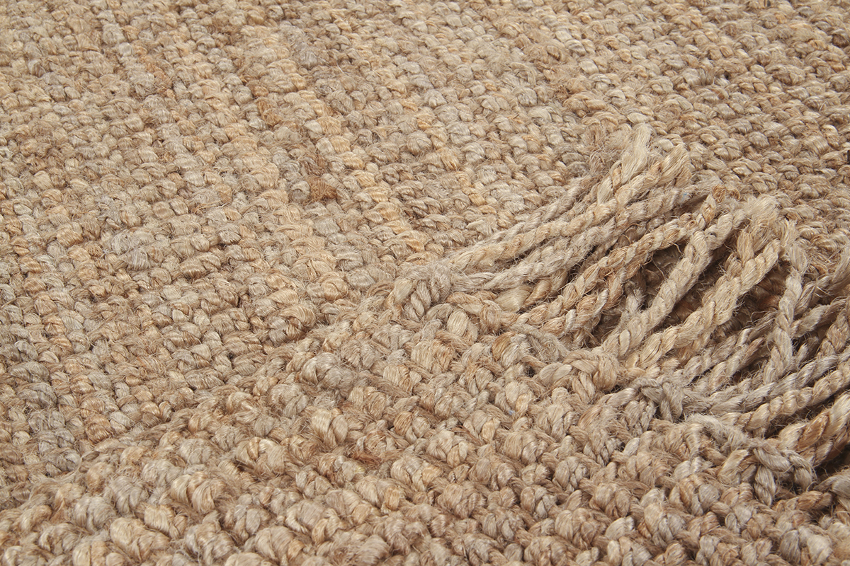 Teppich aus Jute naturfarben 160x230 cm NOOR