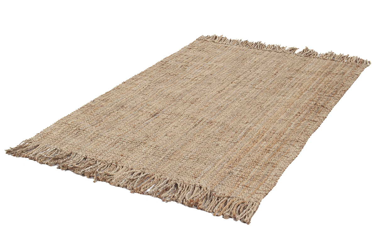 Teppich aus Jute naturfarben 160x230 cm NOOR