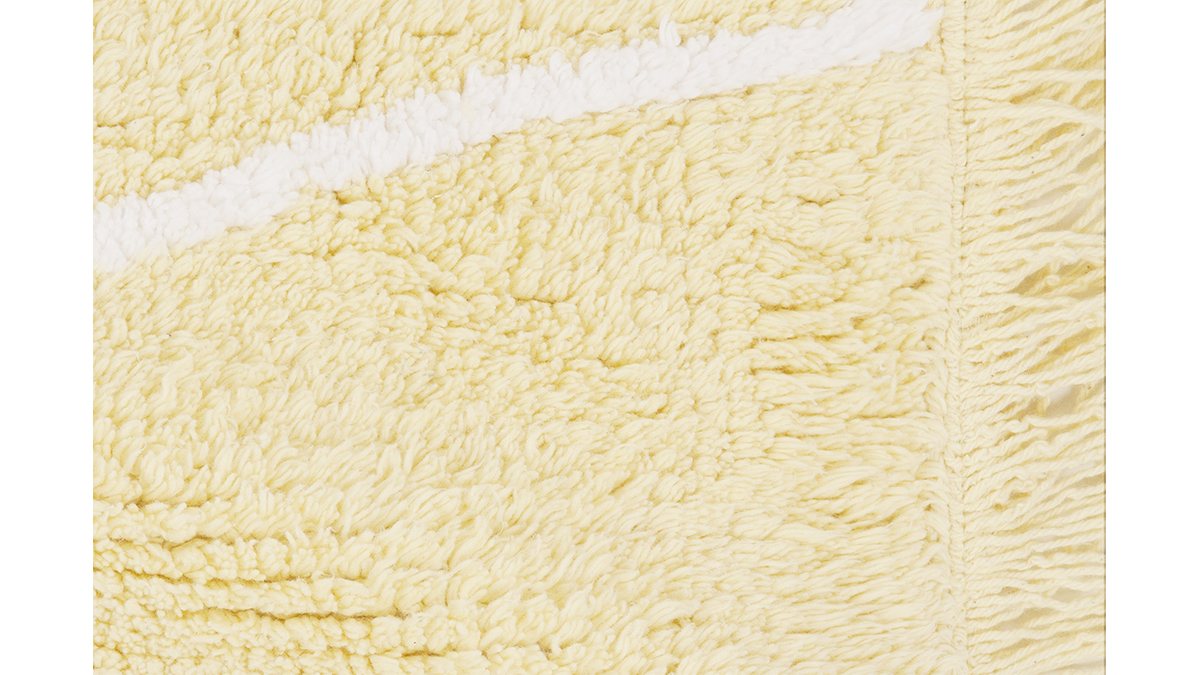 Teppich Baumwolle 120 x120 cm Gelb ALISHIA