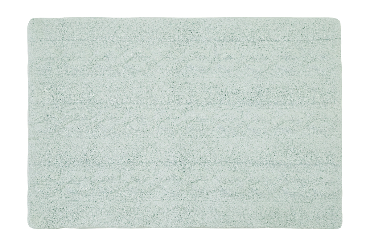 Teppich Baumwolle 120 x120 cm Minzgr�n INES