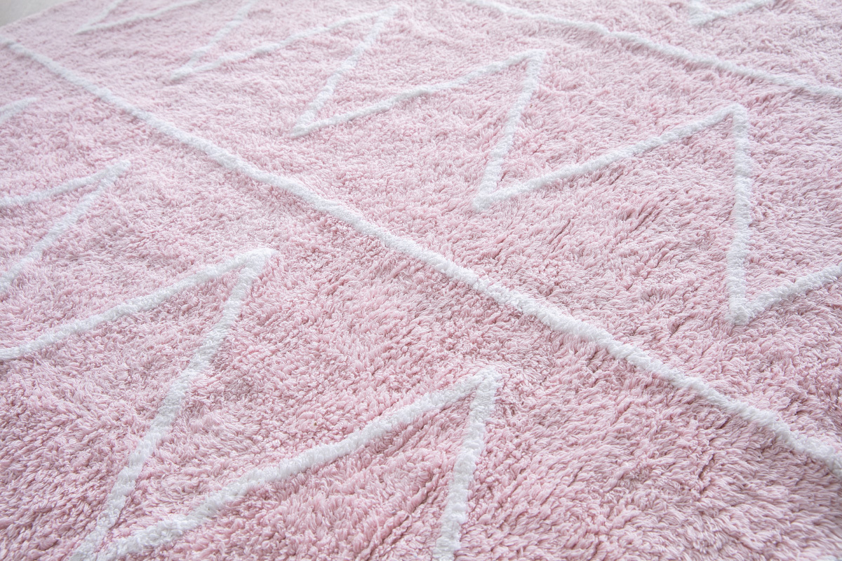 Teppich Baumwolle 120 x120 cm Rosa ALISHIA