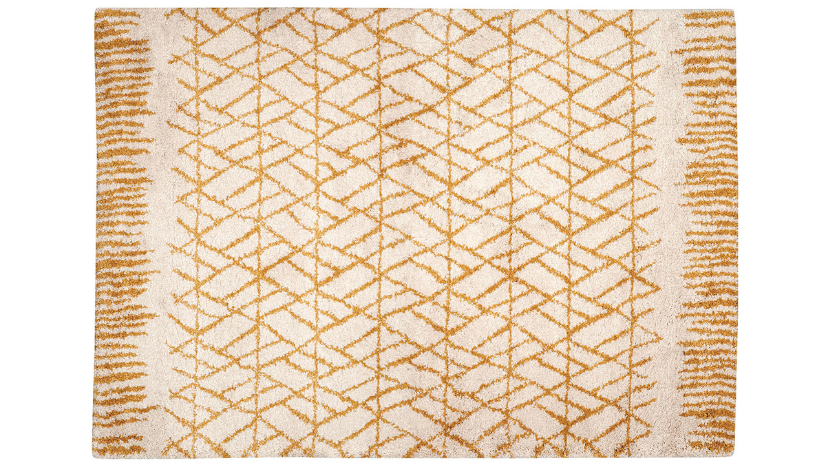 Teppich Beige und Gelb 120 x 170 cm PALMERAIE