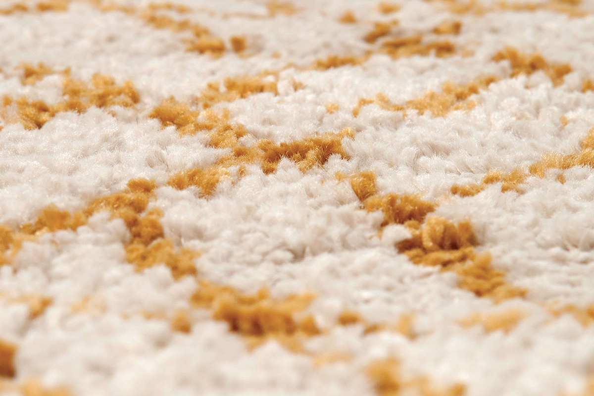 Teppich Beige und Gelb 120 x 170 cm PALMERAIE