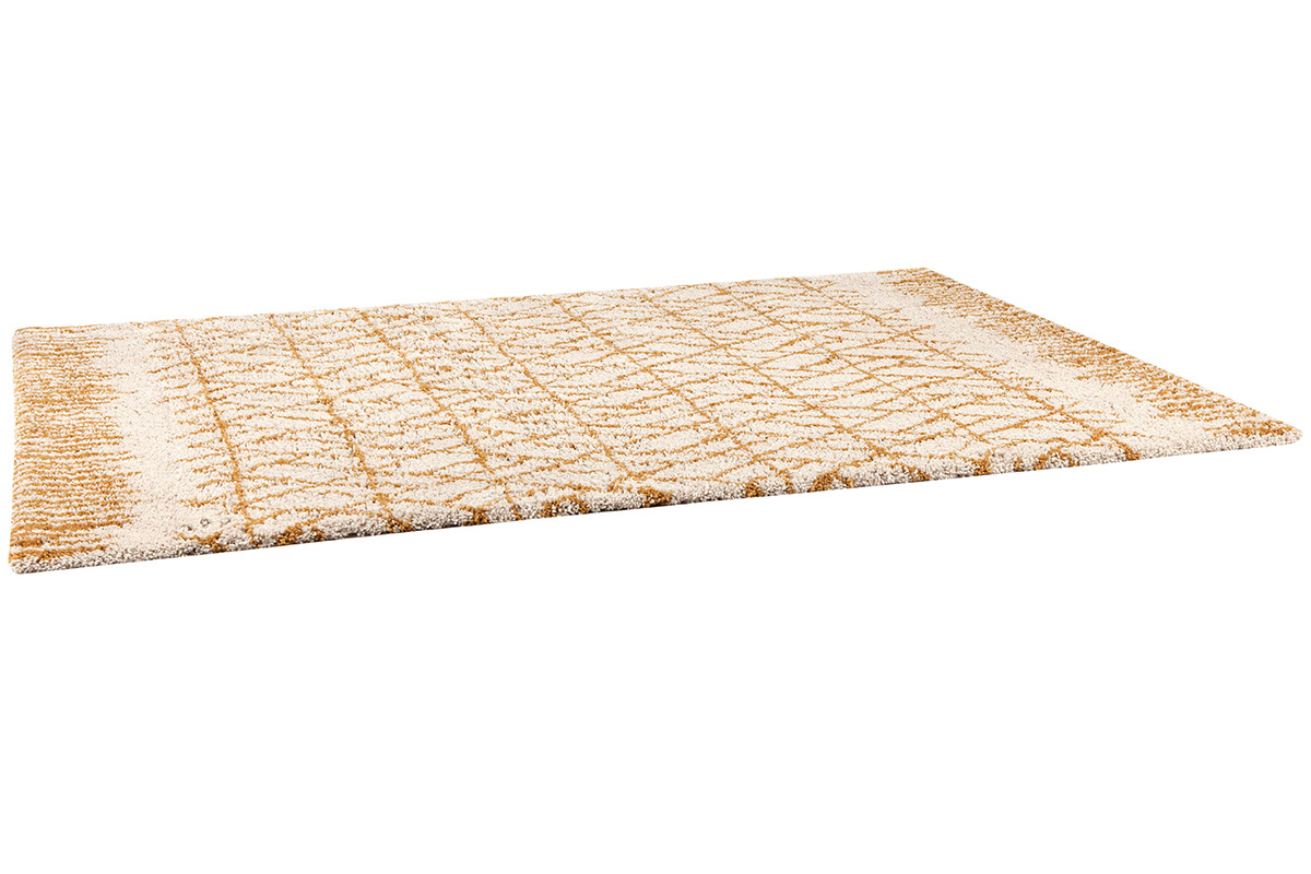Teppich Beige und Gelb 120 x 170 cm PALMERAIE