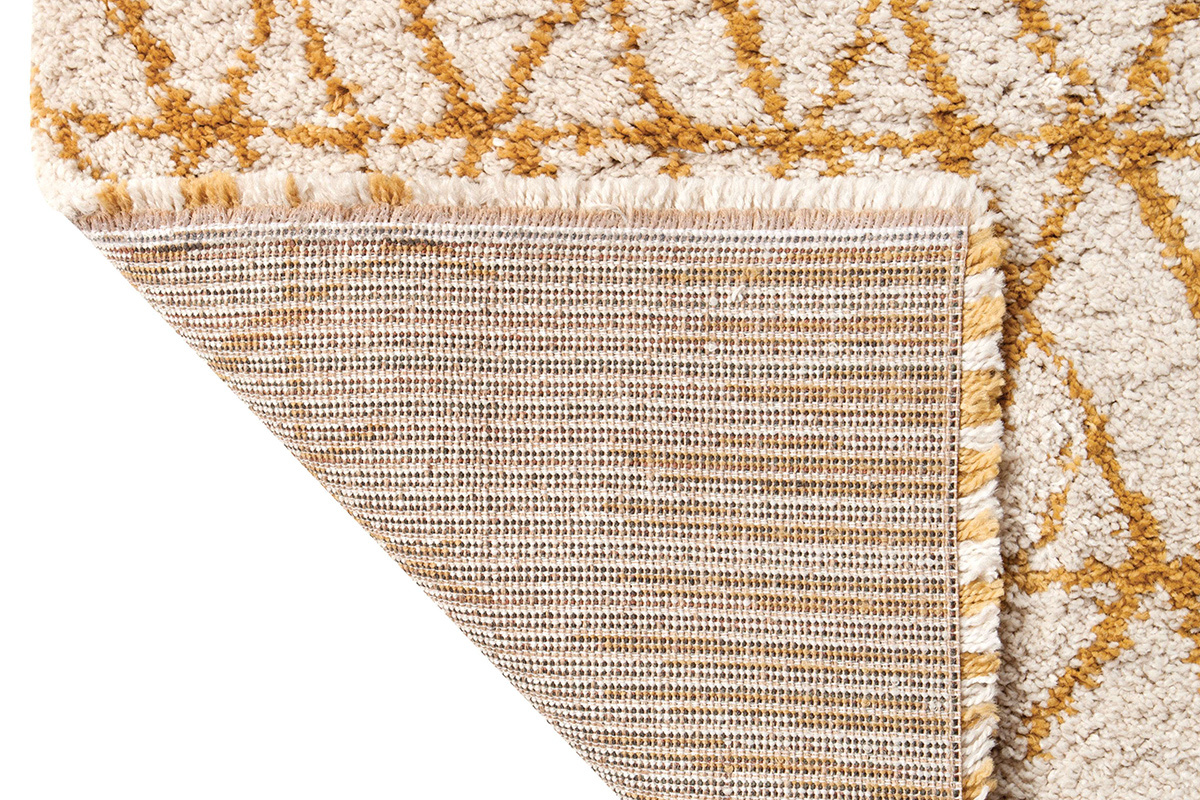 Teppich Beige und Gelb 160 x 230 cm PALMERAIE