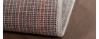 Teppich beige und grau mit grafischem Muster 160 x 230 cm ARID