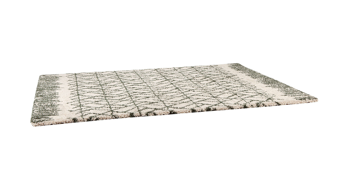 Teppich Beige und Khaki 160 x 230 cm PALMERAIE