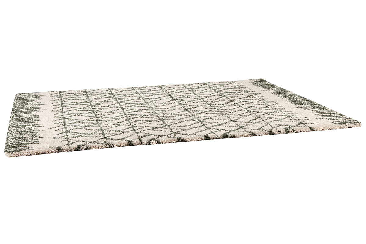 Teppich Beige und Khaki 160 x 230 cm PALMERAIE