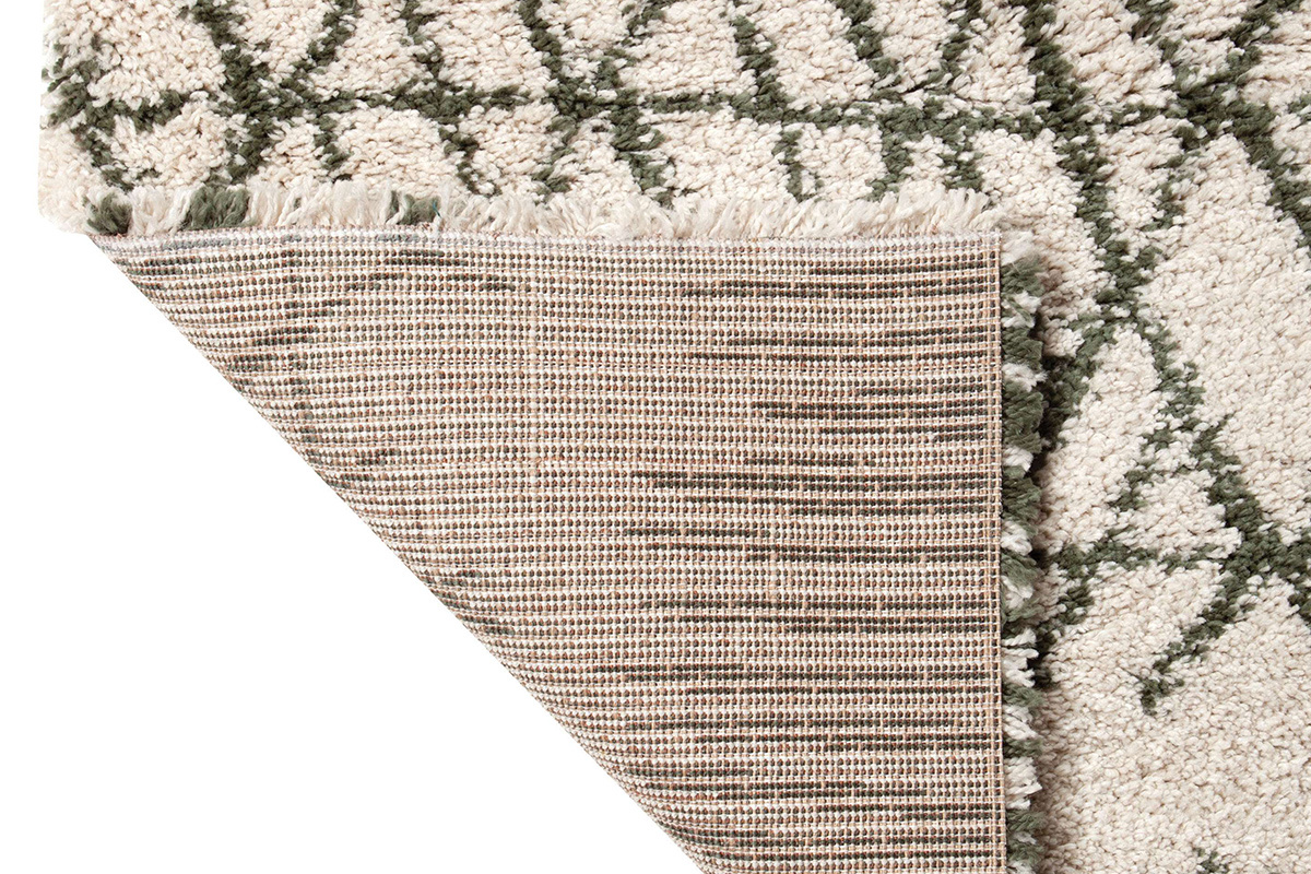 Teppich Beige und Khaki 160 x 230 cm PALMERAIE