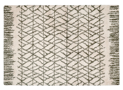 Teppich Beige und Khaki 160 x 230 cm PALMERAIE